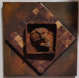 Mixed Media Art OOAK Nine Inch Nails Industrial